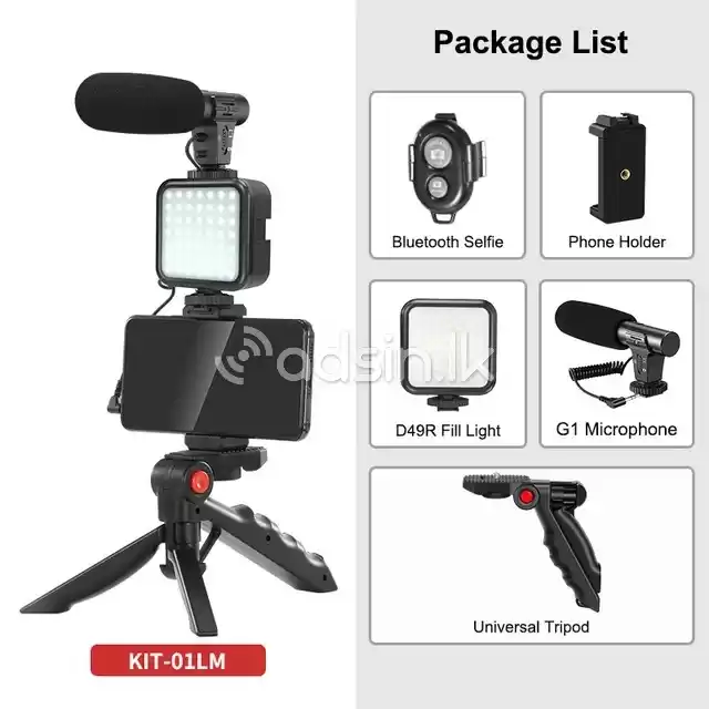 AY-49 Vlogging Kit With Mic